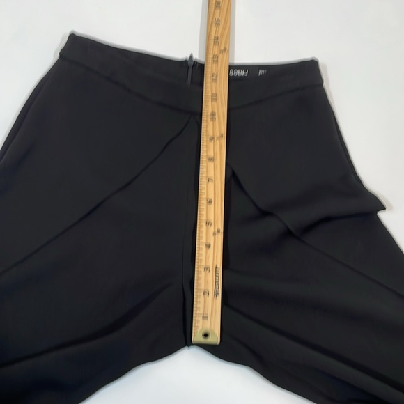GOEN J. Black Trouser Pantss Size 4 Small Layer Look With High Leg Side Slit EUC - Picture 7 of 10